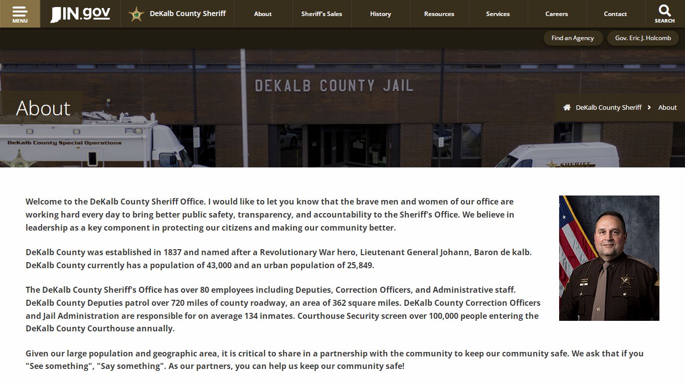 DeKalb County Sheriff: About